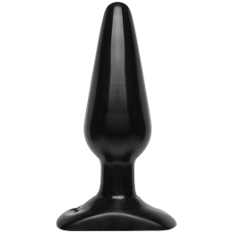 Анальна пробка Doc Johnson Smooth Classic Medium - Black, макс. діаметр 3,8 см - фото