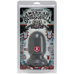 Анальна пробка для фістінгу Doc Johnson American Bombshell - Shell Shock S Gun Metal, діаметр 7,4 см - - фото №2
