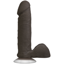 Фалоімітатор Doc Johnson The Realistic Cock 6 inch Black - ULTRASKYN, Vac-U-Lock, діаметр 4,3 см - фото