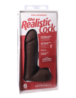 Фалоімітатор Doc Johnson The Realistic Cock 6 inch Black - ULTRASKYN, Vac-U-Lock, діаметр 4,3 см - фото №4