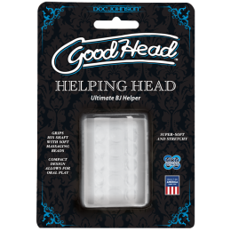Мастурбатор Doc Johnson GoodHead - Helping Head ULTRASKYN, супер помічниця для мінету - - фото №2
