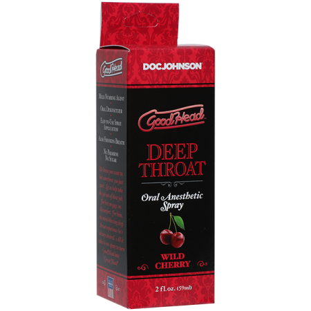 Спрей для мінету Doc Johnson GoodHead DeepThroat Spray - Wild Cherry 59 мл для глибокого мінету №2