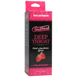 Спрей для мінету Doc Johnson GoodHead DeepThroat Spray - Sweet Strawberry 59 мл для глибокого мінету - - фото №3