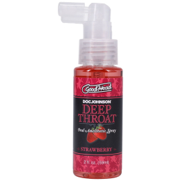 Спрей для мінету Doc Johnson GoodHead DeepThroat Spray - Sweet Strawberry 59 мл для глибокого мінету - фото