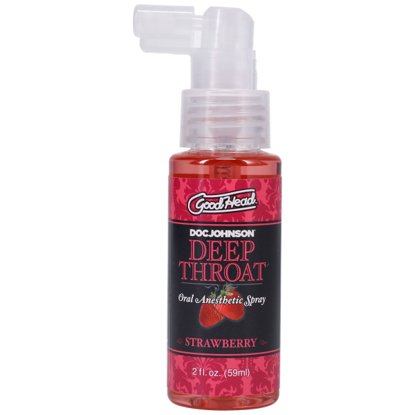Спрей для мінету Doc Johnson GoodHead DeepThroat Spray - Sweet Strawberry 59 мл для глибокого мінету 