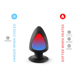 Анальна пробка SilexD (Model 1 size S) двошарова, силікон + Silexpan, діаметр 5 см - фото