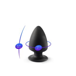 Анальна пробка SilexD (Model 1 size S) двошарова, силікон + Silexpan, діаметр 5 см - - фото №2