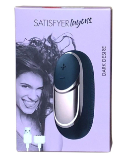 Потужний вібратор Satisfyer Lay-On - Dark Desire, водонепроникний, 15 режимів роботи - - фото №6