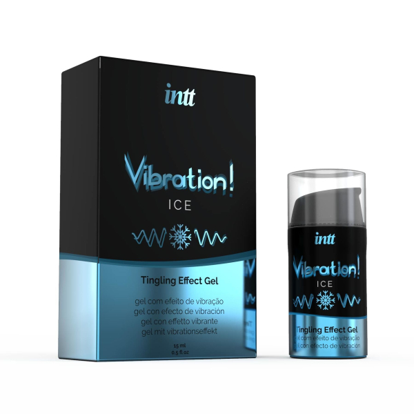 Рідкий вібратор Intt Vibration Ice (15 мл), густий гель, дуже незвичайний, діє до 30 хвилин - фото