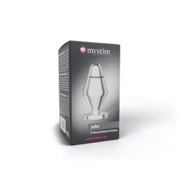 Металева анальна пробка Mystim John для електростимулятора, діаметр 5 см - - фото №6