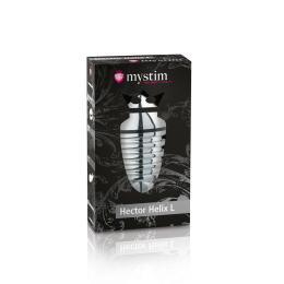 Металева анальна пробка Mystim Hector Helix L для електростимулятора, діаметр 5 см - - фото №6