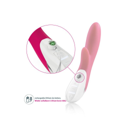 Вібратор-кролик Mystim Danny Divido Pink з глибокою вібрацією, 2 мотори - - фото №6