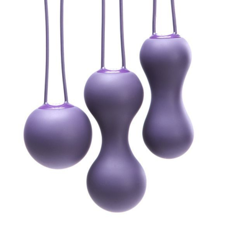 Набір вагінальних кульок Je Joue - Ami Purple, діаметр 3,8-3,3-2,7см, вага 54-71-100гр + подарунок косметичка - фото №3