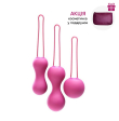 Набір вагінальних кульок Je Joue - Ami Fuchsia, діаметр 3,8-3,3-2,7см, вага 54-71-100гр + подарунок косметичка - фото №1