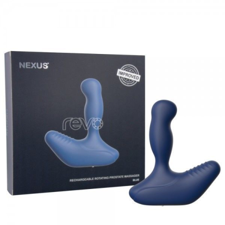 Масажер простати Nexus Revo Blue з головкою що обертається, макс. діаметр 3,2 см - фото