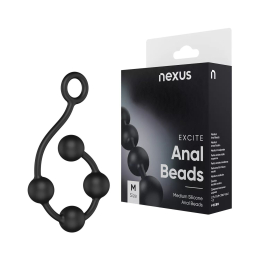 Анальні кульки Nexus Excite Medium Anal Beads, силікон, макс. діаметр 2,5 см - №9