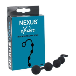 Анальні кульки Nexus Excite Medium Anal Beads, силікон, макс. діаметр 2,5 см - фото