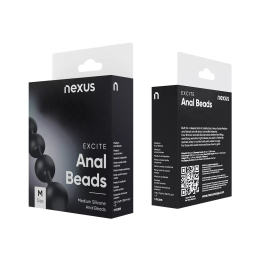 Анальні кульки Nexus Excite Medium Anal Beads, силікон, макс. діаметр 2,5 см - №10