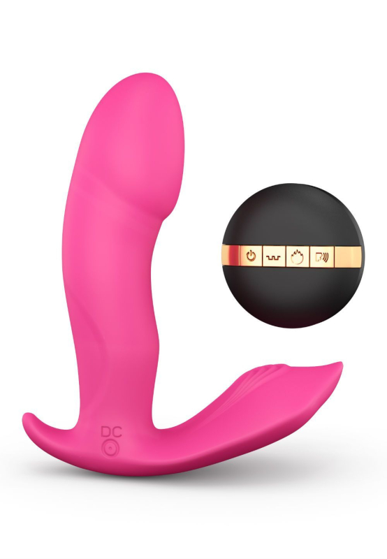 Вібратор Dorcel Secret Clit з підігрівом і пультом ДК, можна під одяг, голосове керування 