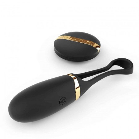 Виброяйце Dorcel Secret Delight Gold з пультом ДК, з турборежимом і голосовим керуванням 