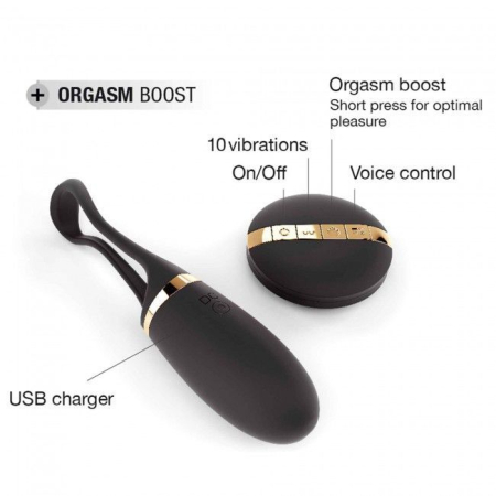 Виброяйце Dorcel Secret Delight Gold з пультом ДК, з турборежимом і голосовим керуванням №6