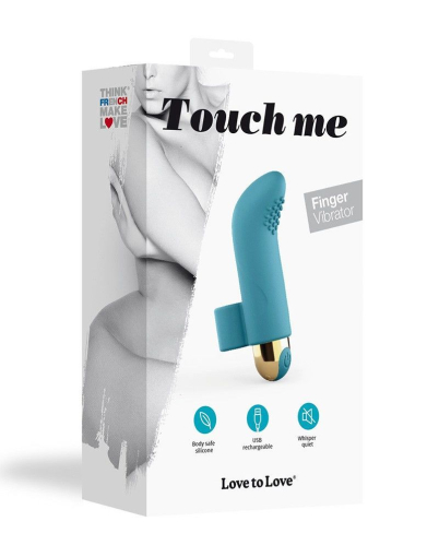 Вібратор на палець Love To Love TOUCH ME PETROLE перезаряджуваний, потужний мотор - фото №5