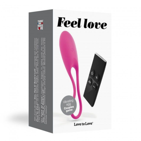 Віброяйце Love To Love Feel Love Pink з пультом ДК та регулюванням інтенсивності №3