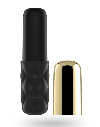 Потужний мінівібратор Satisfyer Sparkling Darling Gold зі знімним ковпачком, 15 режимів роботи - фото №3