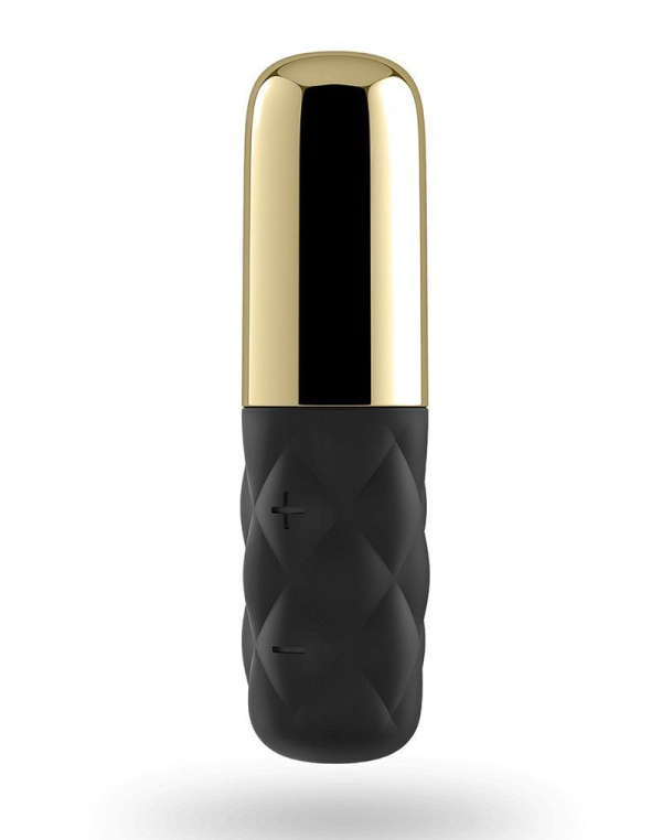 Потужний мінівібратор Satisfyer Sparkling Darling Gold зі знімним ковпачком, 15 режимів роботи - фото