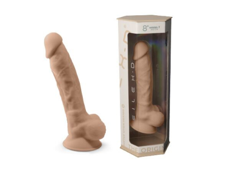Фалоімітатор SilexD Vetus Flesh (MODEL 1 size 8in), двошаровий, силікон + Silexpan, діаметр 4,2см №11