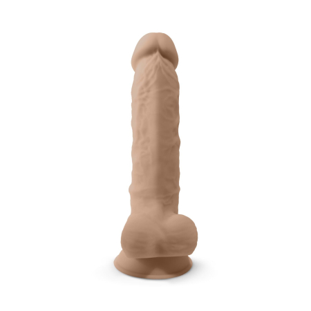 Фалоімітатор SilexD Vetus Flesh (MODEL 1 size 8in), двошаровий, силікон + Silexpan, діаметр 4,2см №6