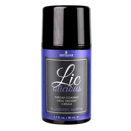 Гель для мінету Sensuva Lic-o-licious Blueberry Muffin (50 мл), оліїстий, без цукру 