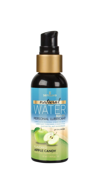 Змазка на водній основі Sensuva Natural Water-Based Apple Candy (57мл) без гліцерину та парабенів - фото