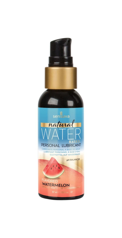 Змазка на водній основі Sensuva Natural Water-Based Watermelon (57мл) без гліцерину та парабенів - фото