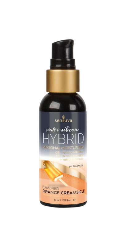 Змазка водно-силіконова Sensuva Hybrid Orange Creamsicle 57мл без цукру, можна для оральних пестощів 