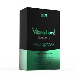Рідкий вібратор Intt Vibration Ganjah (15 мл), густий гель, незвичайний смак, діє до 30 хвилин - - фото №3