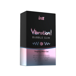 Рідкий вібратор Intt Vibration Bubble Gum (15 мл), густий гель, дуже смачний, діє до 30 хвилин - - фото №3