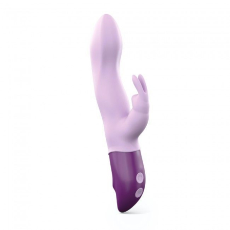 Вібратор-кролик Love To Love Hello Rabbit Violet з гнучким стовбуром і стимуляцією точки G, 2 мотори - фото