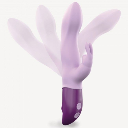 Вібратор-кролик Love To Love Hello Rabbit Violet з гнучким стовбуром і стимуляцією точки G, 2 мотори - фото №3