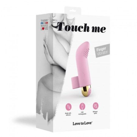 Вібратор на палець Love To Love TOUCH ME ROSE, який перезаряджається, потужний мотор - фото №4