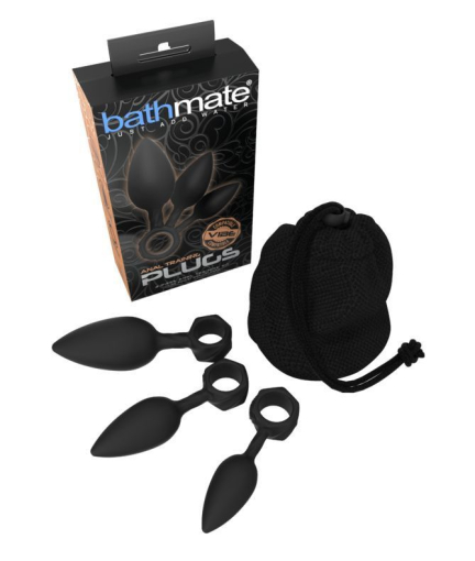 Набір анальних пробок Bathmate Anal Training Plugs, діаметр 2,5 см - 3,1см - 3,8см - фото №3