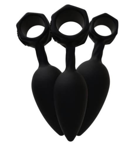 Набір анальних пробок Bathmate Anal Training Plugs, діаметр 2,5 см - 3,1см - 3,8см - фото №5