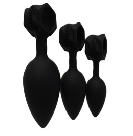 Набір анальних пробок Bathmate Anal Training Plugs, діаметр 2,5 см - 3,1см - 3,8см - - фото №6