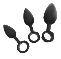 Набір анальних пробок Bathmate Anal Training Plugs, діаметр 2,5 см - 3,1см - 3,8см - фото