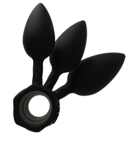 Набір анальних пробок Bathmate Anal Training Plugs, діаметр 2,5 см - 3,1см - 3,8см - - фото №2