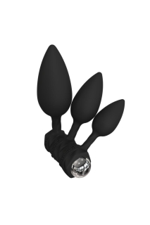 Набір анальних вібропробок Bathmate Anal Training Plugs VIBE, діаметр 2,5 см - 3,1см - 3,8см - - фото №3