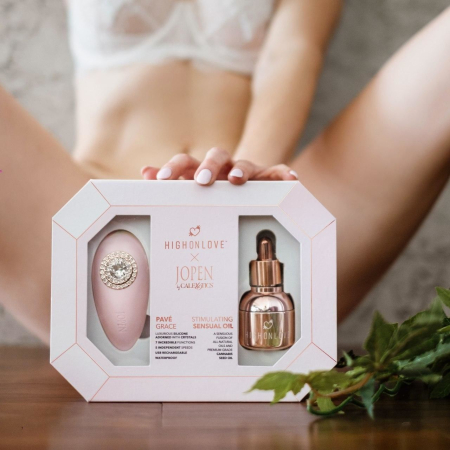 Подарунковий набір HighOnLove & JOPEN: Objects of Desire (краплі для клітора і вібратор з кристалами №3