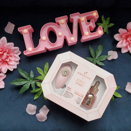 Подарунковий набір HighOnLove & JOPEN: Objects of Desire (краплі для клітора і вібратор з кристалами №6