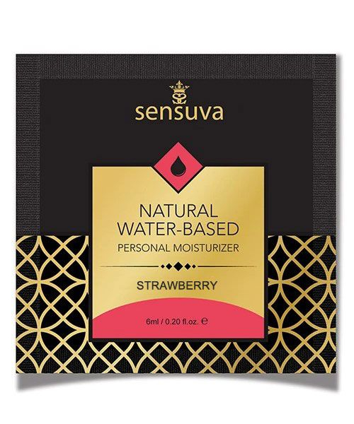 Пробник Sensuva - Natural Water-Based Strawberry (6 мл) 