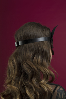 Маска кішечки Feral Feelings - Catwoman Mask, натуральна шкіра, чорна - - фото №3